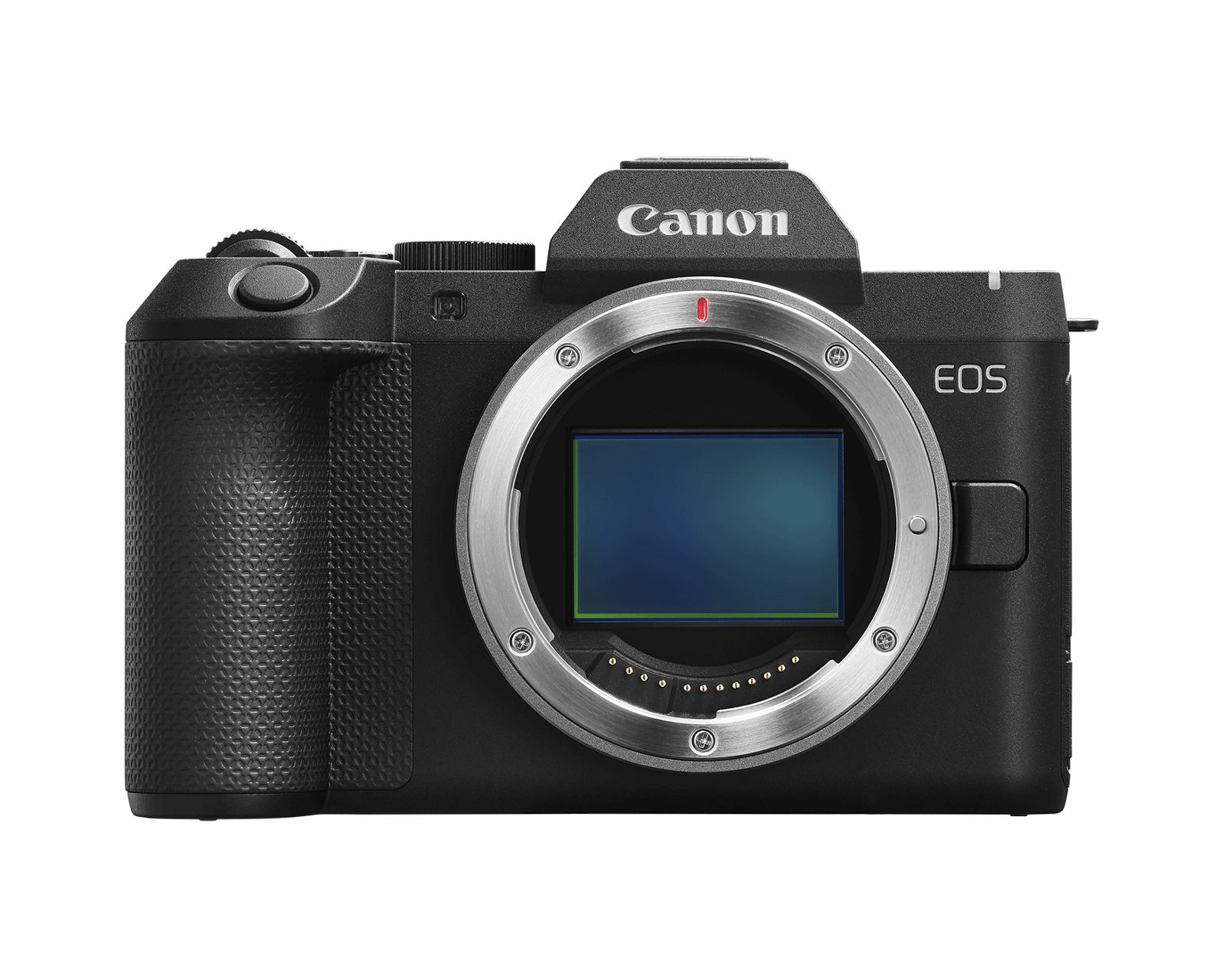 Front view of the Canon EOS R8 Mark II camera body