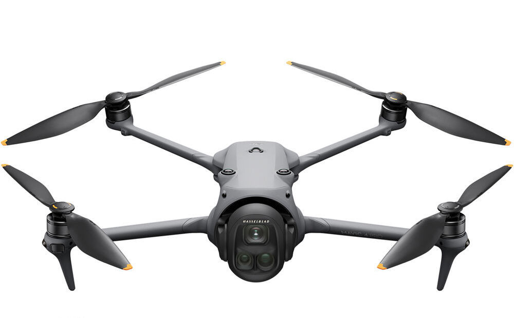 DJI Mavic 4 Pro drone with unfolded propellers